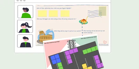 3 fun & creative retrospective whiteboard templates
