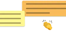 Illustration of Sticky Notes with clapping emoji